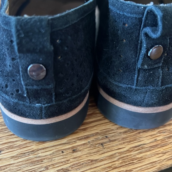 Loafers Suede Black.  Size 9. Franco Sarto - Picture 5 of 7